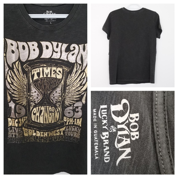 New Lucky Brand Bob Dylan Tee Shirt - Picture 2 of 2